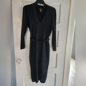 DKNY belted sweater dress
